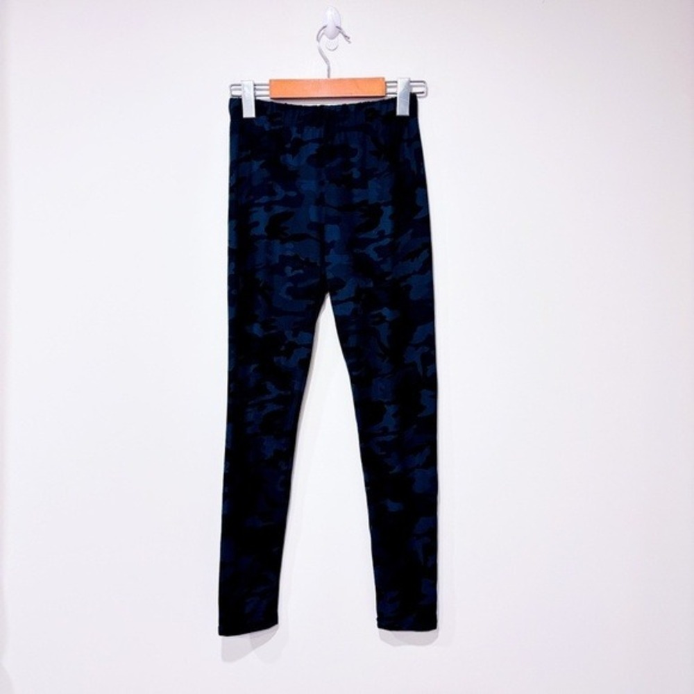 JUST COZY Navy‎ Black Camo Print Stretch Leggings X-Small/Small